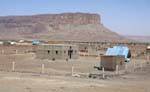Ongoing construction at the foot of the table mountain, Hope Road, Mauritania.