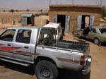 Cars and pickups, Hope Road, Mauritania.