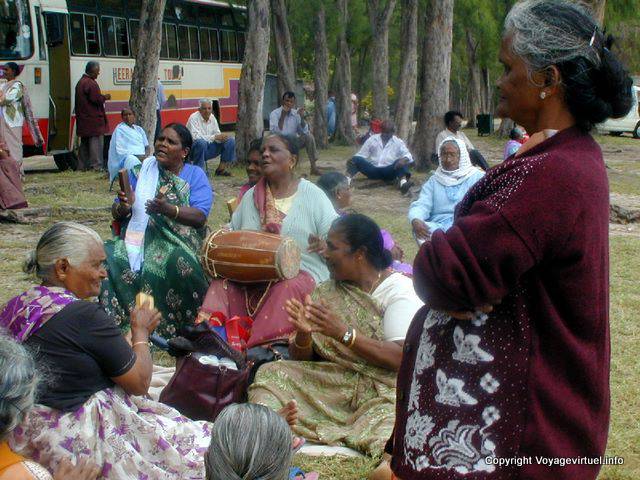 Music on the beach, Mont Choisy, Mauritius.