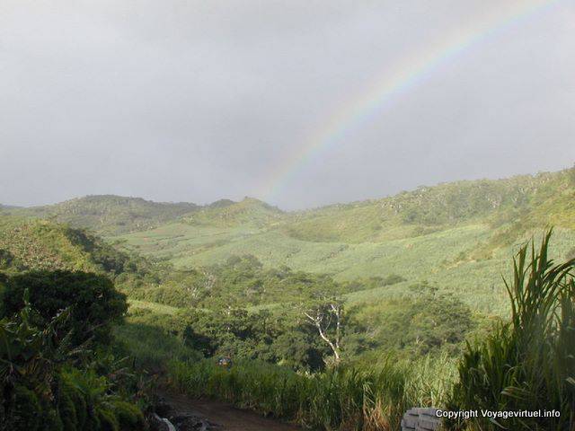 Rainbow sky, Mauritius.