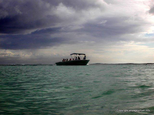 Storm over Tamarin beach, Flic en Flac, Mauritius.