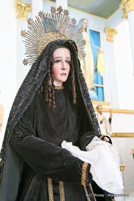 Virgin tears, Museum of Sacred Art, Cathedral, Campeche - Mexico