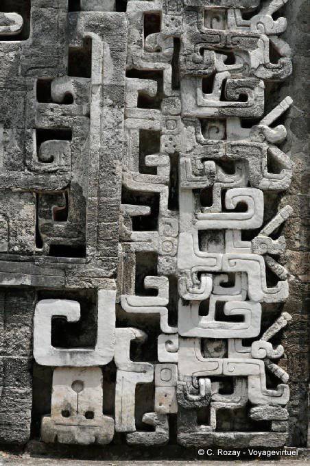 Chicanna right part of the entrance of the structure II - Mexico