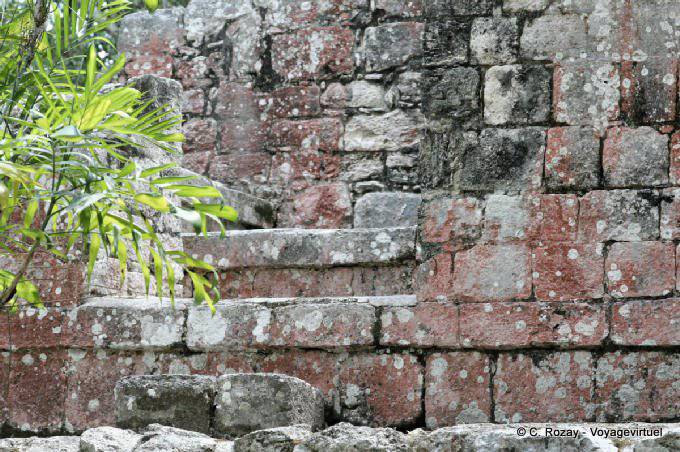 Wall color pre-Columbian Chicanna - Mexico