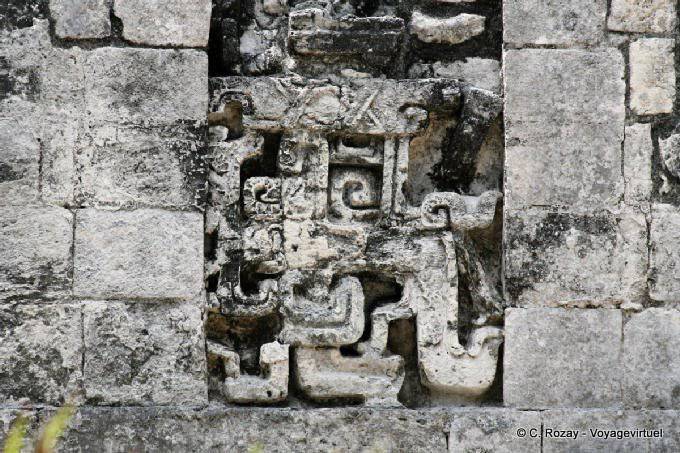 Retail entangled in the house of the snake's mouth, Chicanna - Mexico