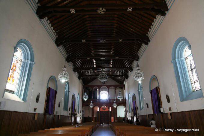 View from the nave altar, Church of Santo Domingo de Guzmán, Comitán - Mexico