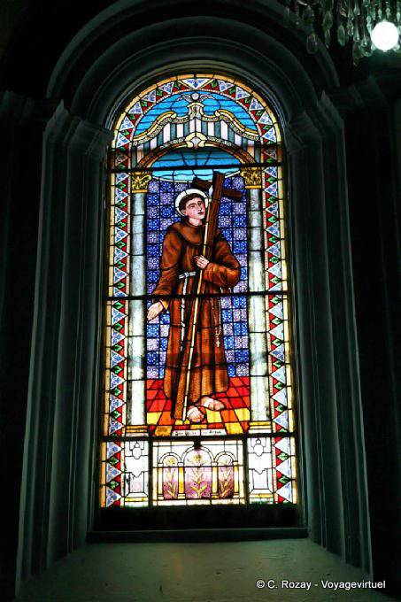 Stained glass window of the church of Santo Domingo, Comitán - Mexico