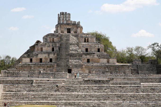 Los Edificio Pisos 5, Edzná - Mexico