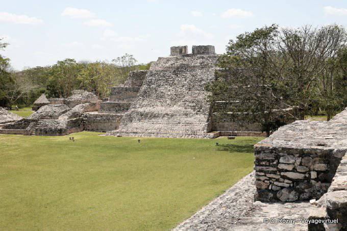 Nohochna, five-story pyramid Edzná - Mexico