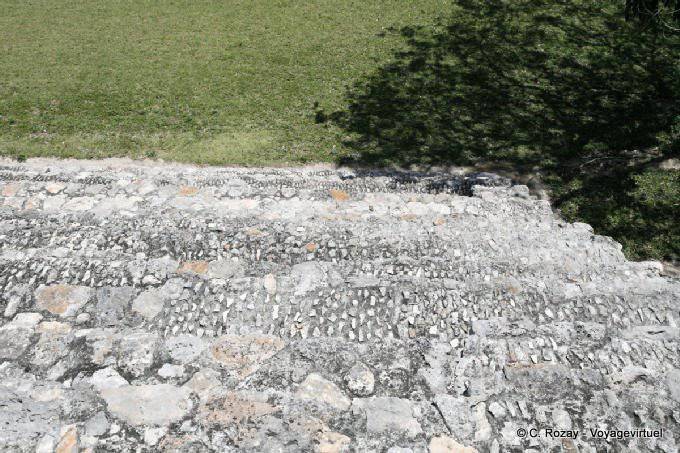 The steps of Nohochna, Edzná - Mexico