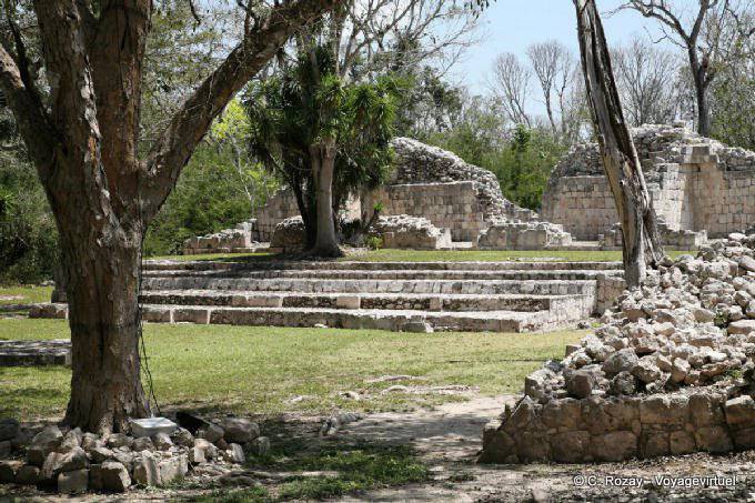 Los Plateforma Cuchillos, Edzná - Mexico