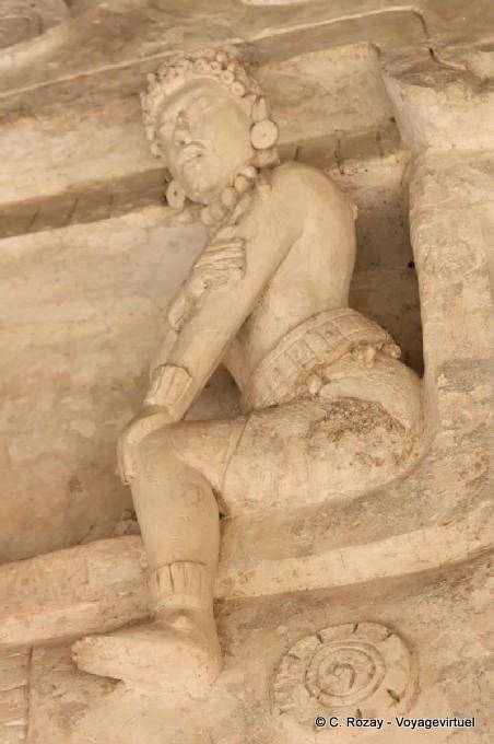 Art marvel of the frieze from the Acropolis, Altar of the Black Jaguar, Ek Balam - Mexico