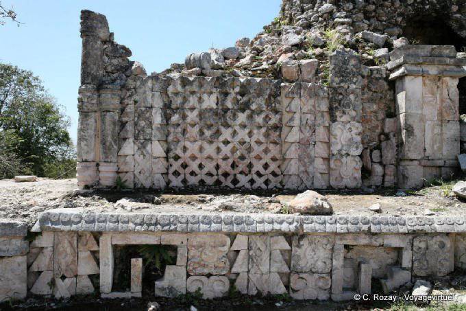 Ruin Wall cross Kabah - Mexico