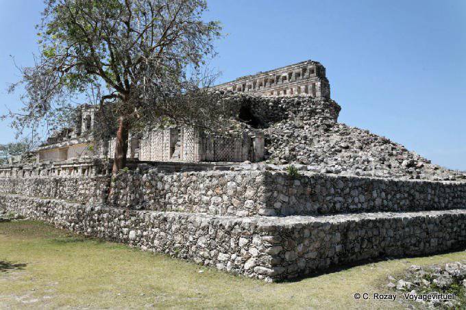 Rear view of the Grand Palais Kabah - Mexico