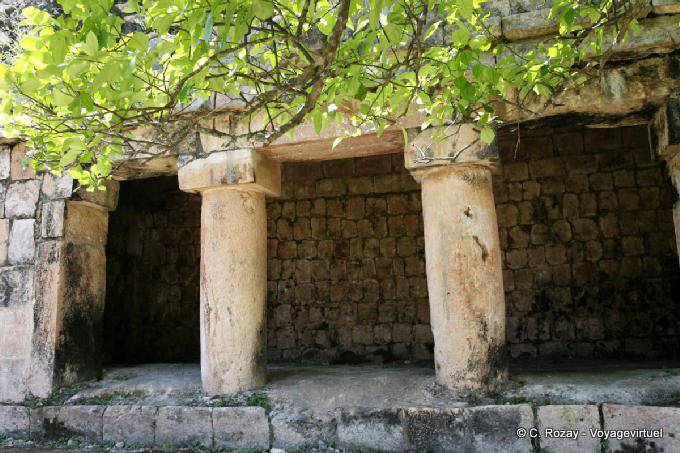 Columns of Temprano group Kabah - Mexico
