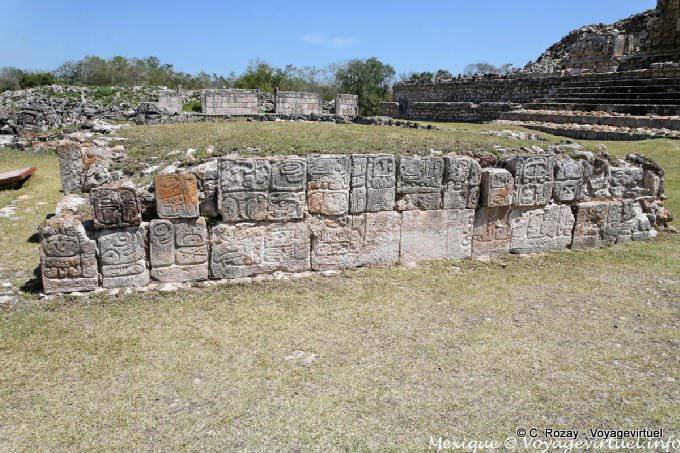 Terrace altar of hieroglyphics, Kabah - Mexico