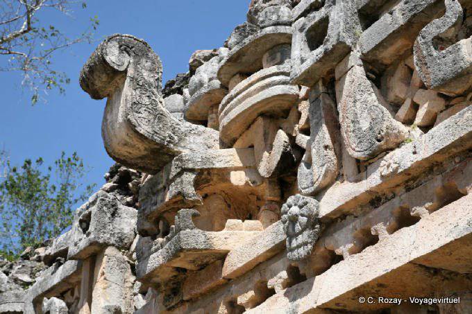 Labná, Mascaron god Chac - Mexico