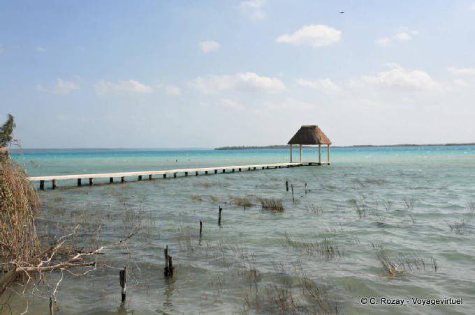 The lake of seven colors, Laguna Bacalar - Mexico