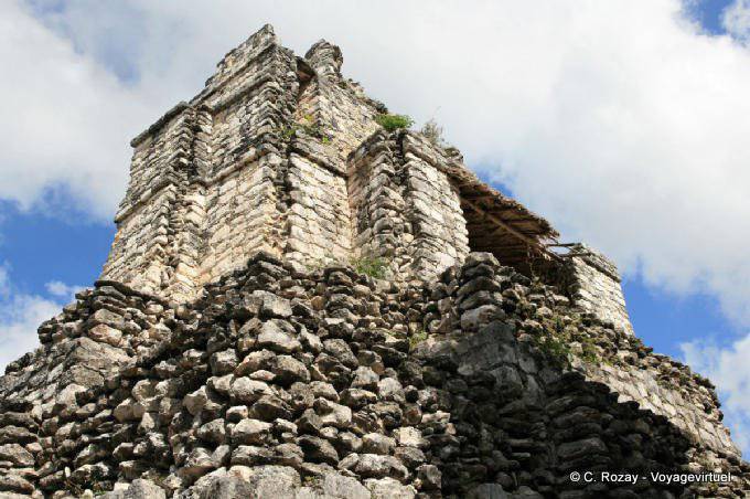 The highest pyramid on the coast of the Riviera Maya, the Castle, Muyil - Mexico