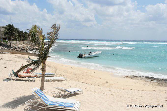 On the beach of Paamul, Yucatan - Mexico