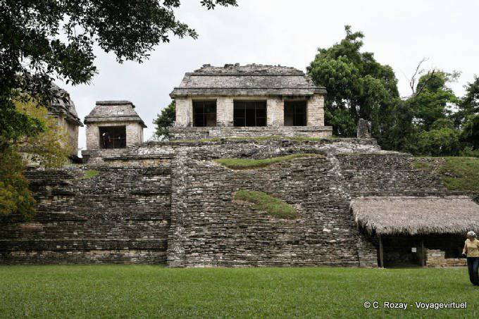 Excavations at the foot of a temple, Northern Group, Palenque - Mexico