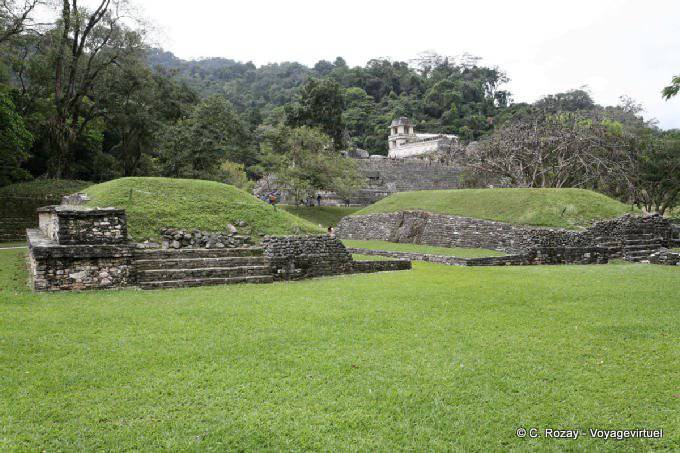 Panorama on the Ball Game, Palenque - Mexico
