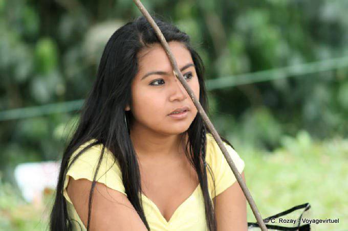 The young Mexican batting portrait Palenque - Mexico