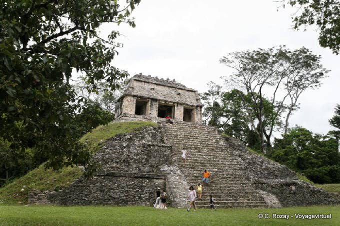 Temple of the Cross: the explorer Frederick Waldecken made it his home for two years, Palenque - Mexico