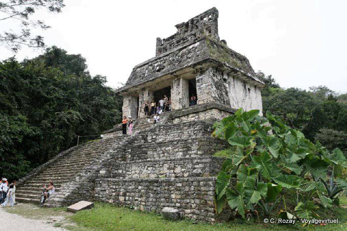 Dedicated to GIII, the Sun temple on his pyramid, Palenque - Mexico