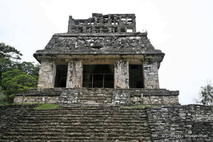 The Sun Temple is part of the Grupo de la Cruz, Palenque - Mexico