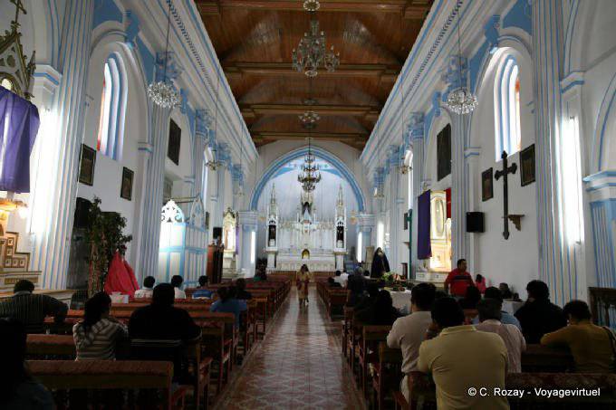 The nave of the church of Santa Lucia, San Cristobal de Las Casas - Mexico