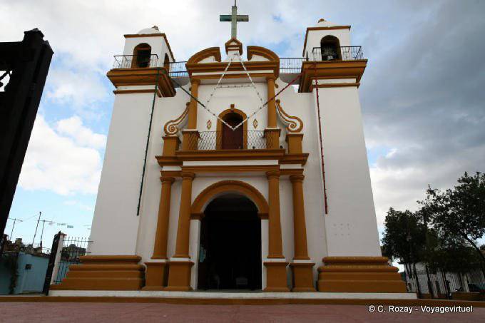 The façade Church of Guadalupe, San Cristobal de Las Casas - Mexico