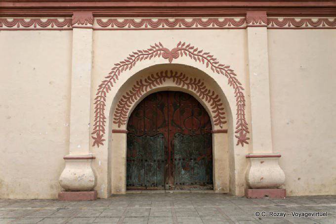 Portal and decoration of the Church of San Francisco, San Cristobal de Las Casas - Mexico
