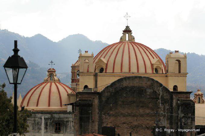 The domes of the Church of La Caridad, San Cristobal de Las Casas - Mexico