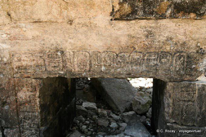 Temple hieroglyphic jambs, Sayil - Mexico