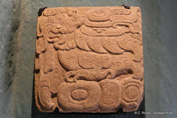 Itzamna, the supreme god of creation and destruction, museum Tonina - Mexico