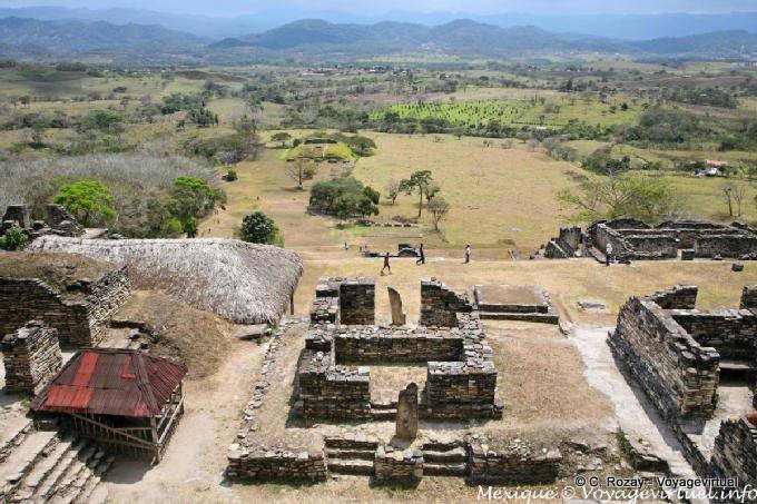 The plain of Ocosingo, view from the Temple of the Smoking Mirror, Tonina - Mexico