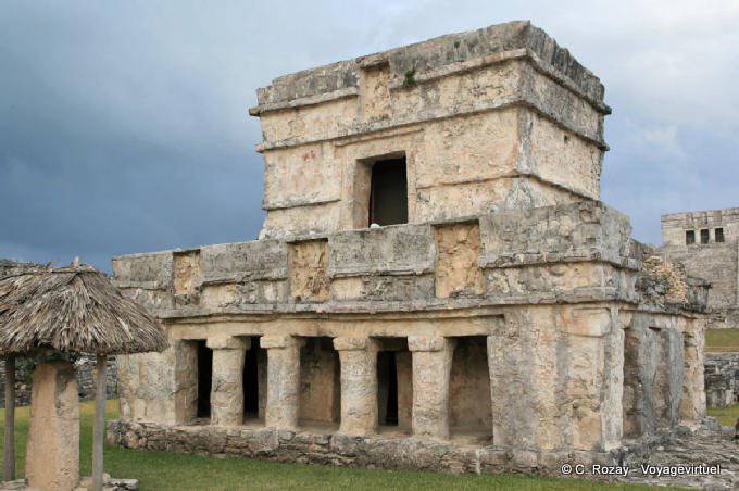 The Temple of the Frescoes, archaeological site of Tulum - Mexico