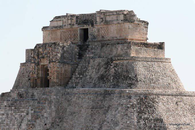 Superior Temple, Pyramid of the Magician, Uxmal - Mexico
