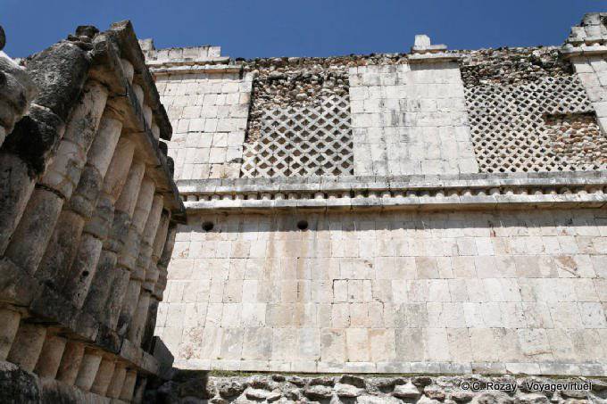 Architectural decoration, Square Bird, Uxmal - Mexico