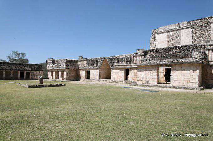 in the heart of the patio, Square Bird, Uxmal - Mexico