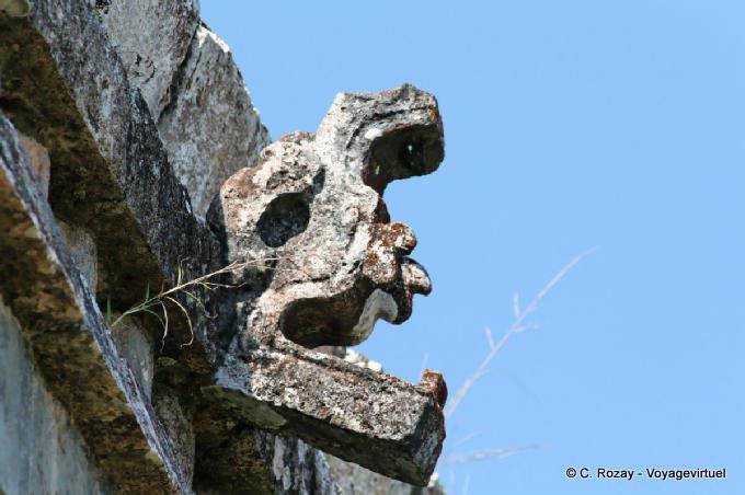 Coil detail, sculpture, Uxmal - Mexico