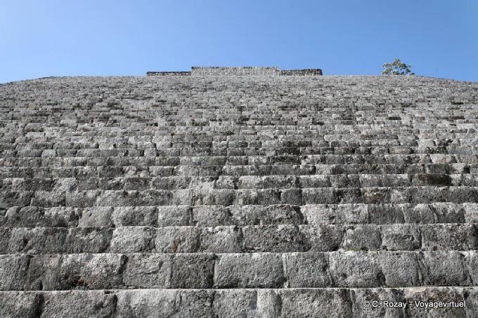 At the steps of the Great Pyramid, Uxmal - Mexico
