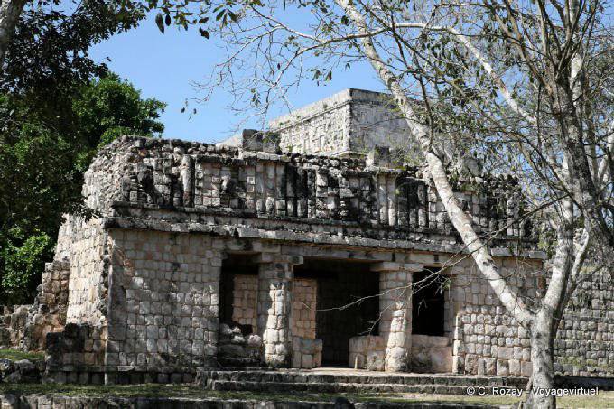 The cubic stone structure, other view, Uxmal - Mexico