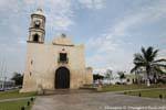 San Roman Church to the park, Campeche, Mexico.