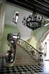 Monumental staircase of a palace, Campeche, Mexico.