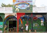 Chiapas mural Viva EZLN on a shopping center, Mexico.