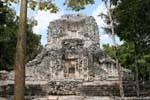 Mayan facade of the XX structure Chicanna, Mexico.