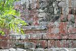 Wall color pre-Columbian Chicanna, Mexico.