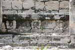 Bench stone, Chicanna, Mexico.